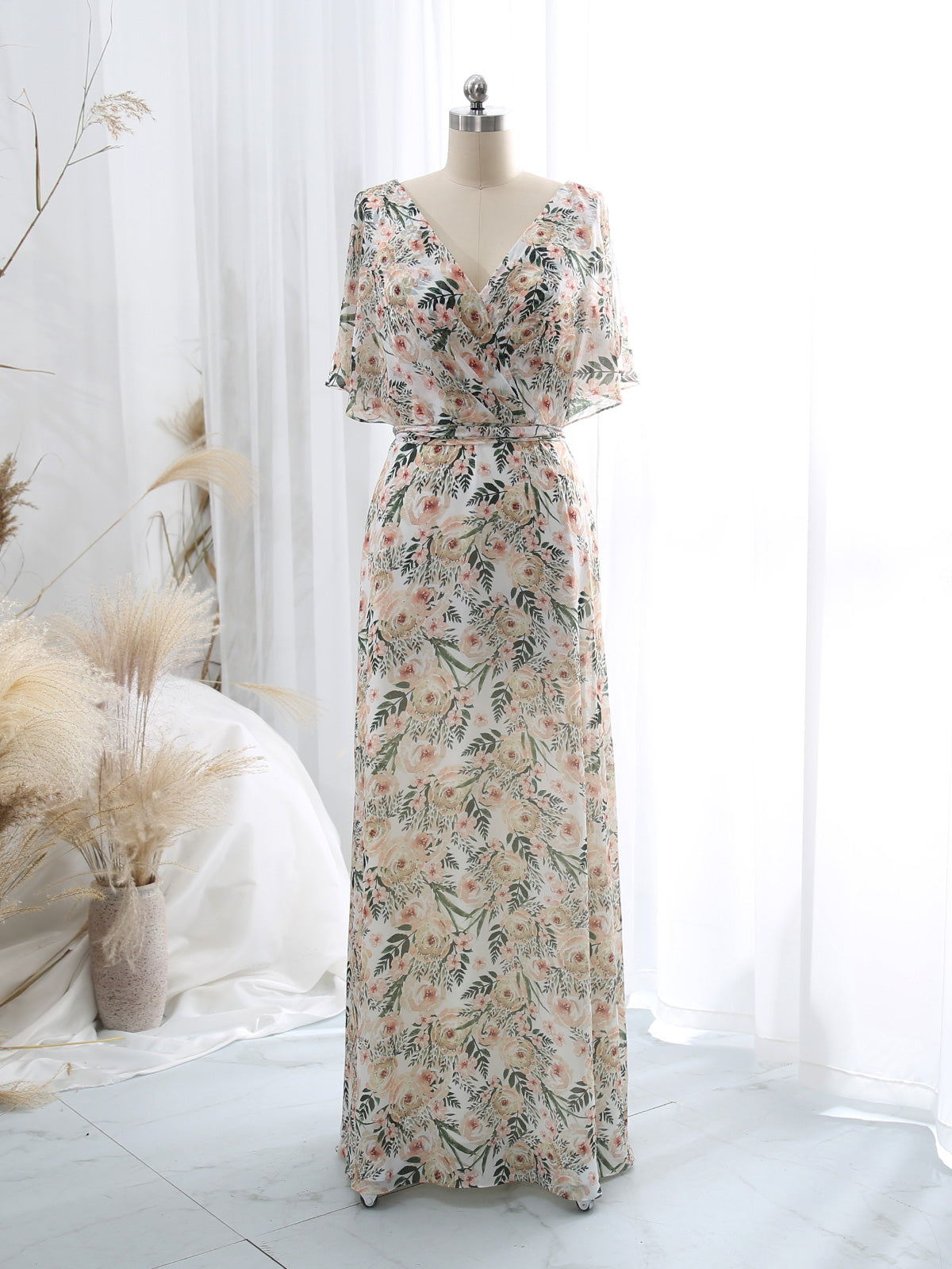 floral summer formal dresses Wedding Guest Dresses for Women Sleeveless Floral Maxi Dresses Bohemian Summer Formal Cocktail Party Long Dresses