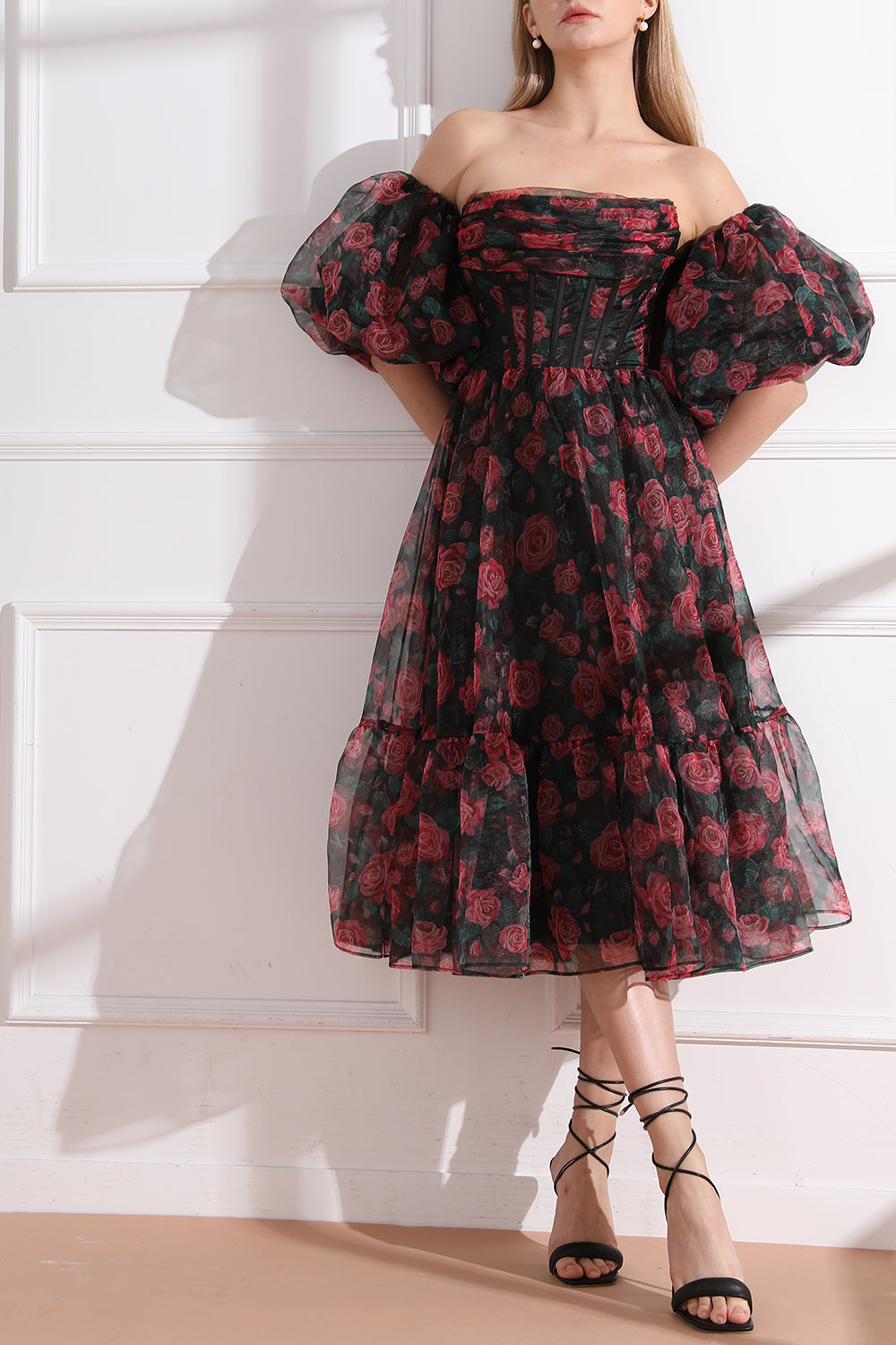 rose print midi dress Buy Mint Velvet Red Rose Print Midi Dress from Next USA
