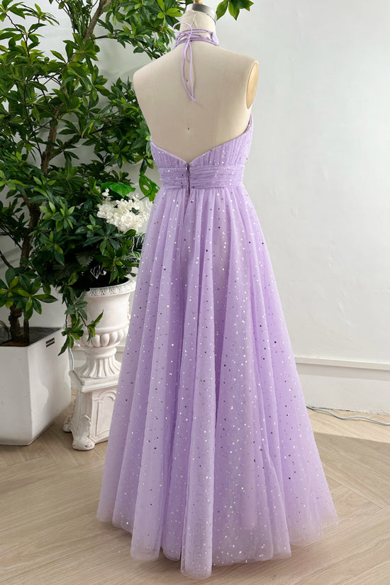 Halter Fit N Flare Graduation Prom Formal Dress HB2027A