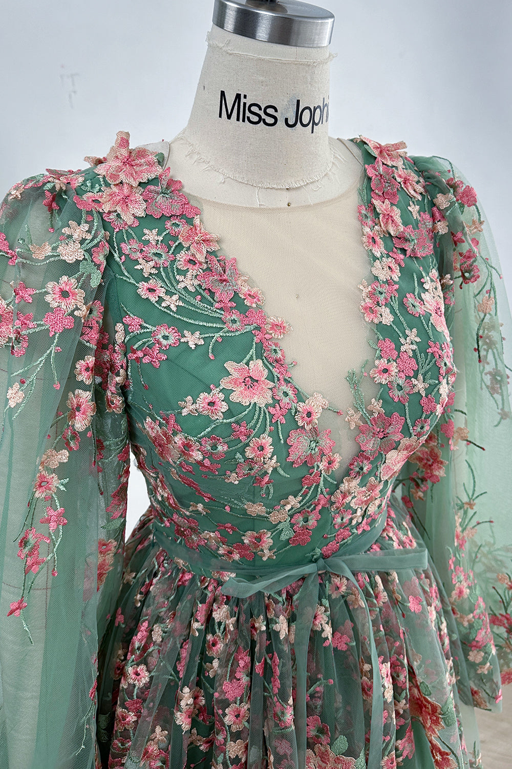 o neck long sleeve flower embroidery slim dress VGH Black Patchwork Jacket Women O-Neck Slim Autumn