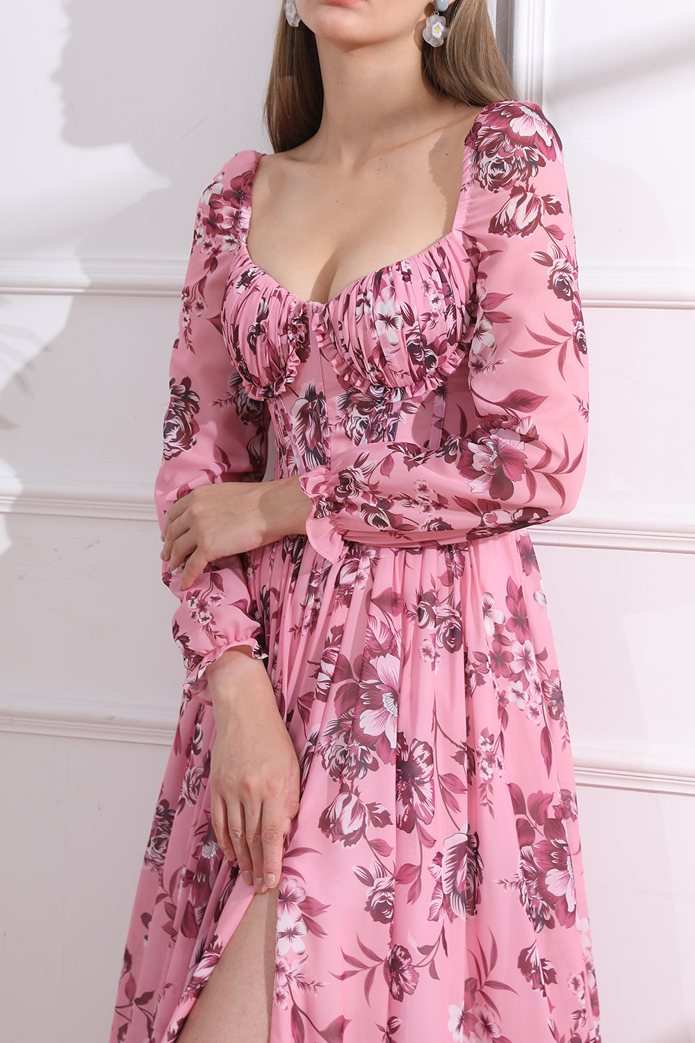 AZRIELLE – LONG FLORAL DRESS
