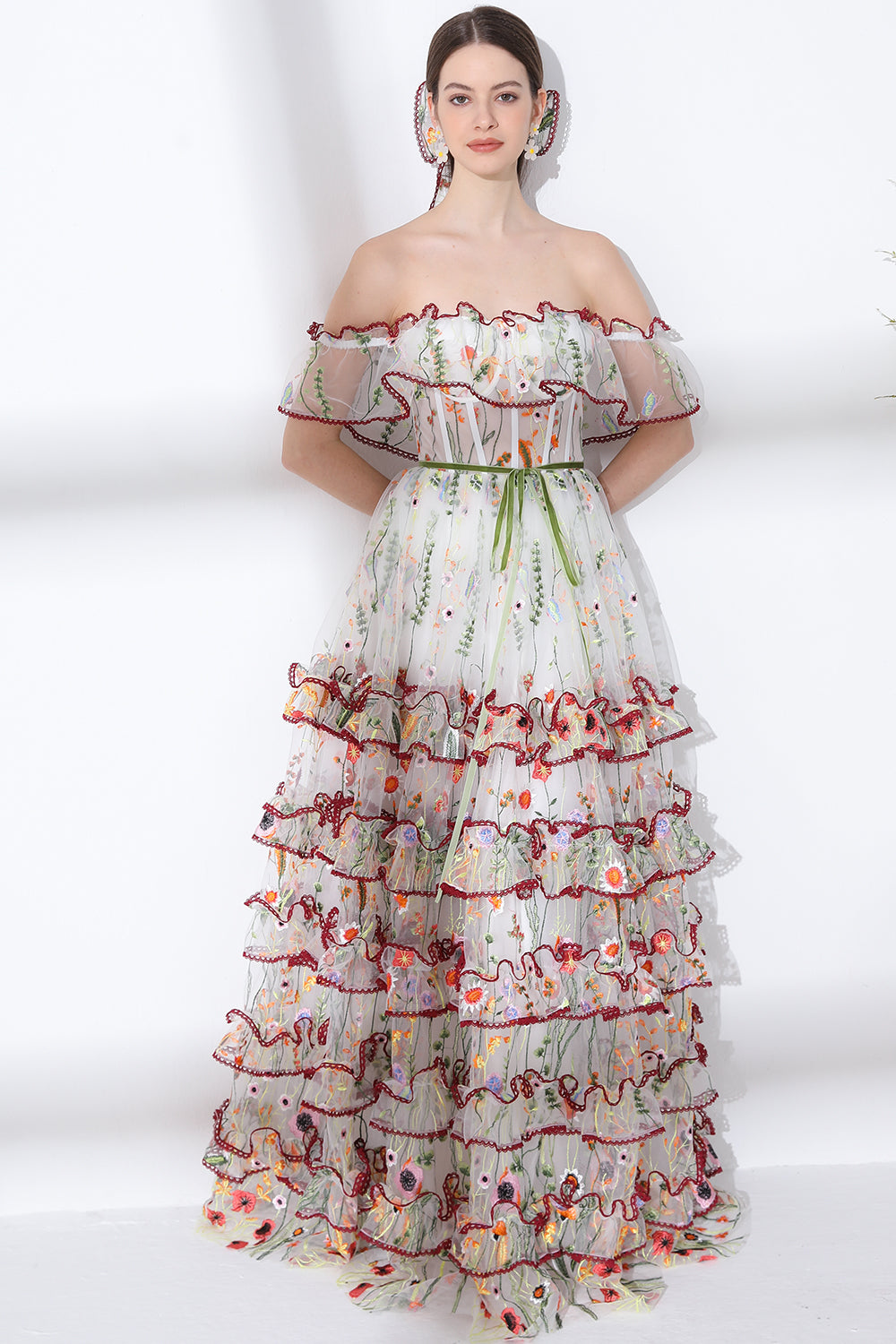 seafolly embroidered tiered dress Embroidery Tiered Dress
