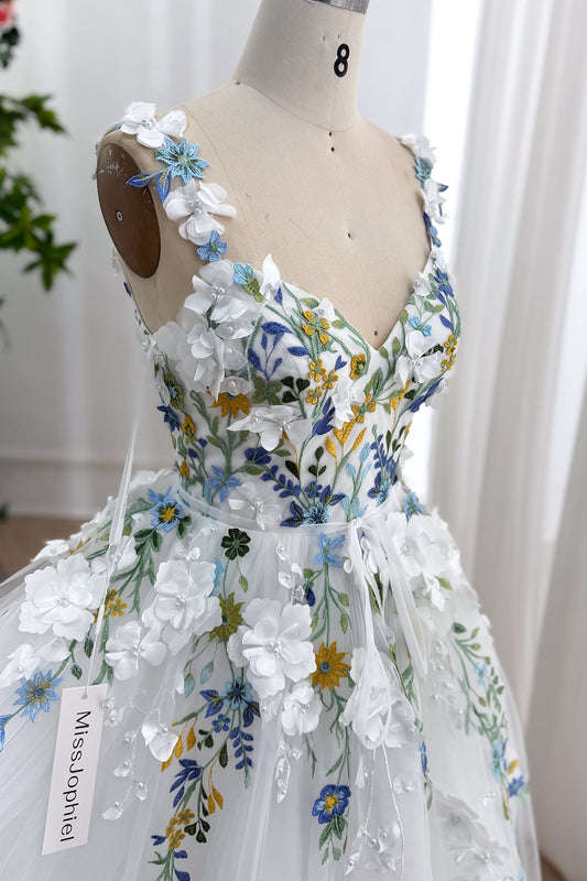 Sophisticated bodice highlighting plunging décolletage intricate needlework pearl embellishments artisanal craftsmanship closeup portraiture