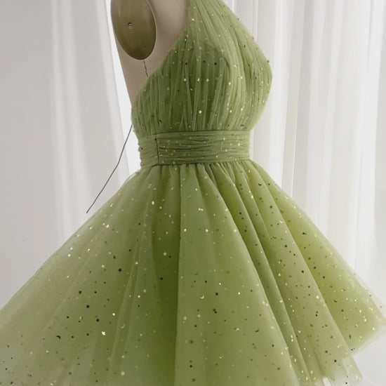 Making a halter mini sage green dress #sewing #fashion #dress #creative