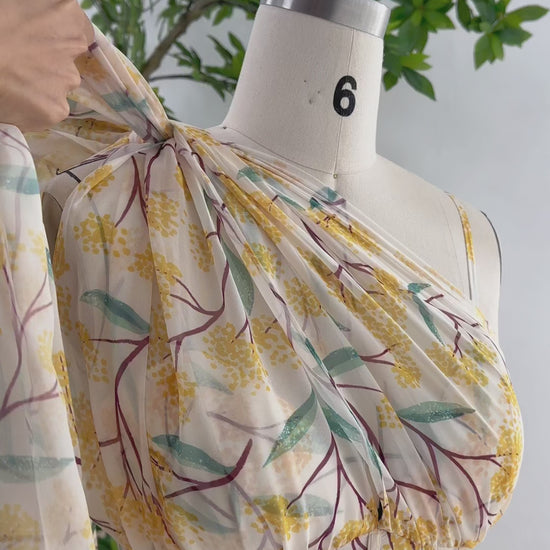 Infinity corset floral print chiffon long dress #fashion #creative #dress #gown #promdress