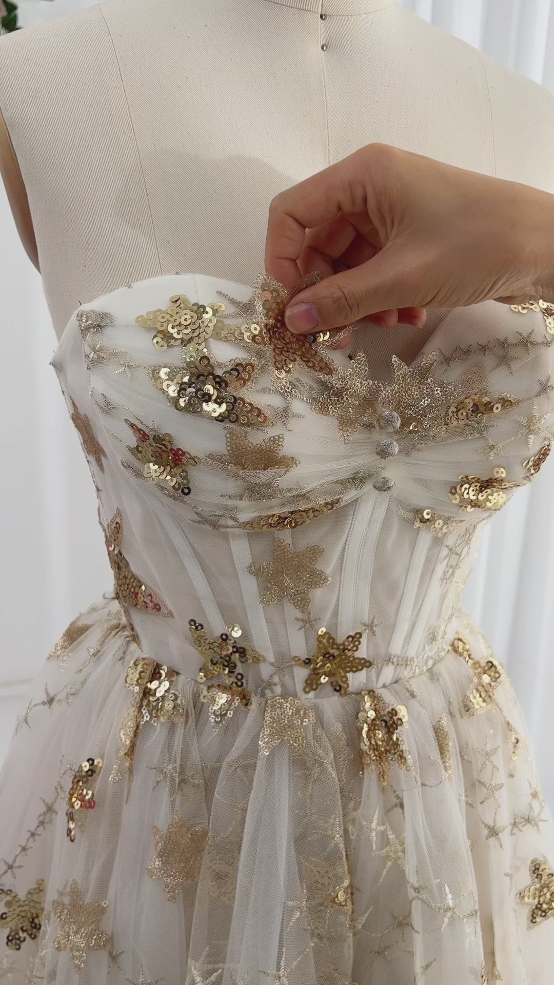 Making a corset sequin embroidered mini dress #sewing #prom #creative #promdress