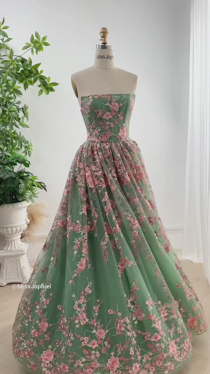 MIDI FLORAL CORSET DRESS