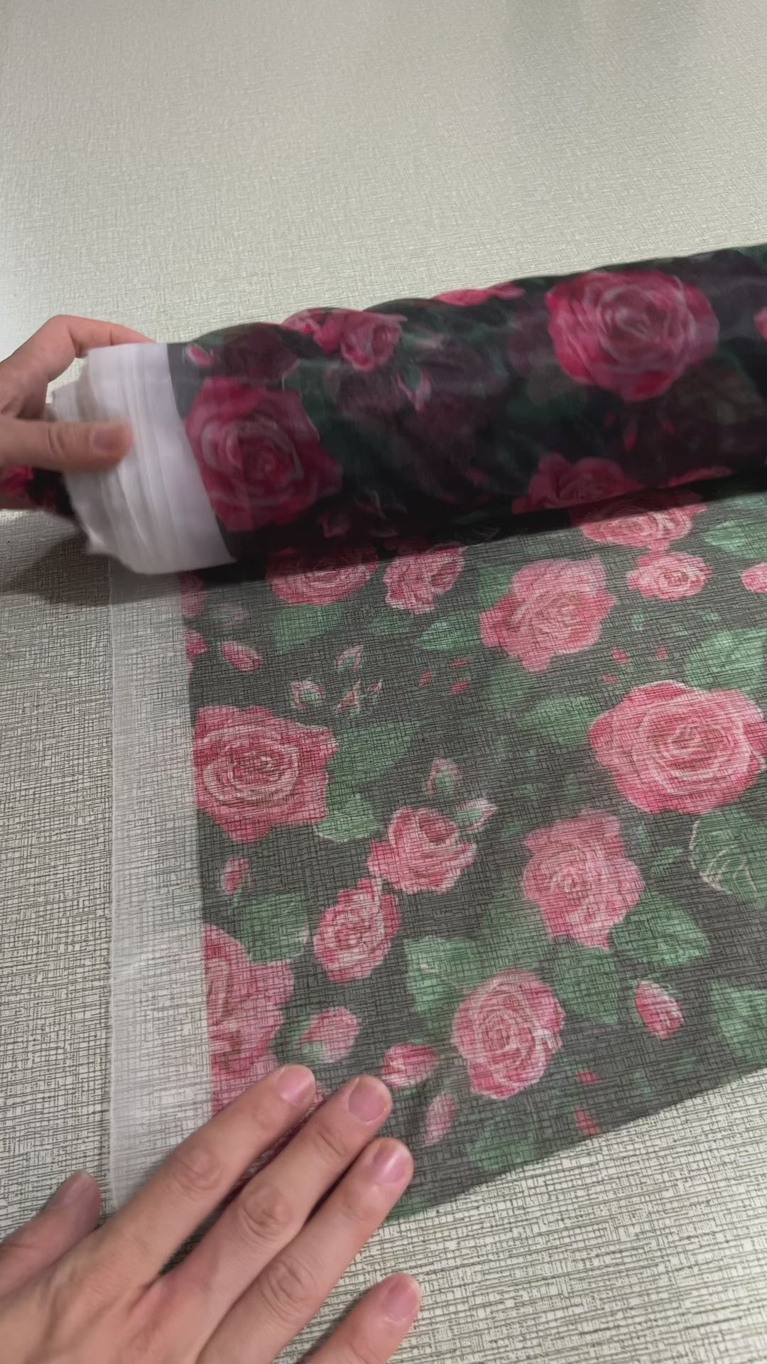 Making a rose floral print organza midi prom dress #prom #fashion #sewing