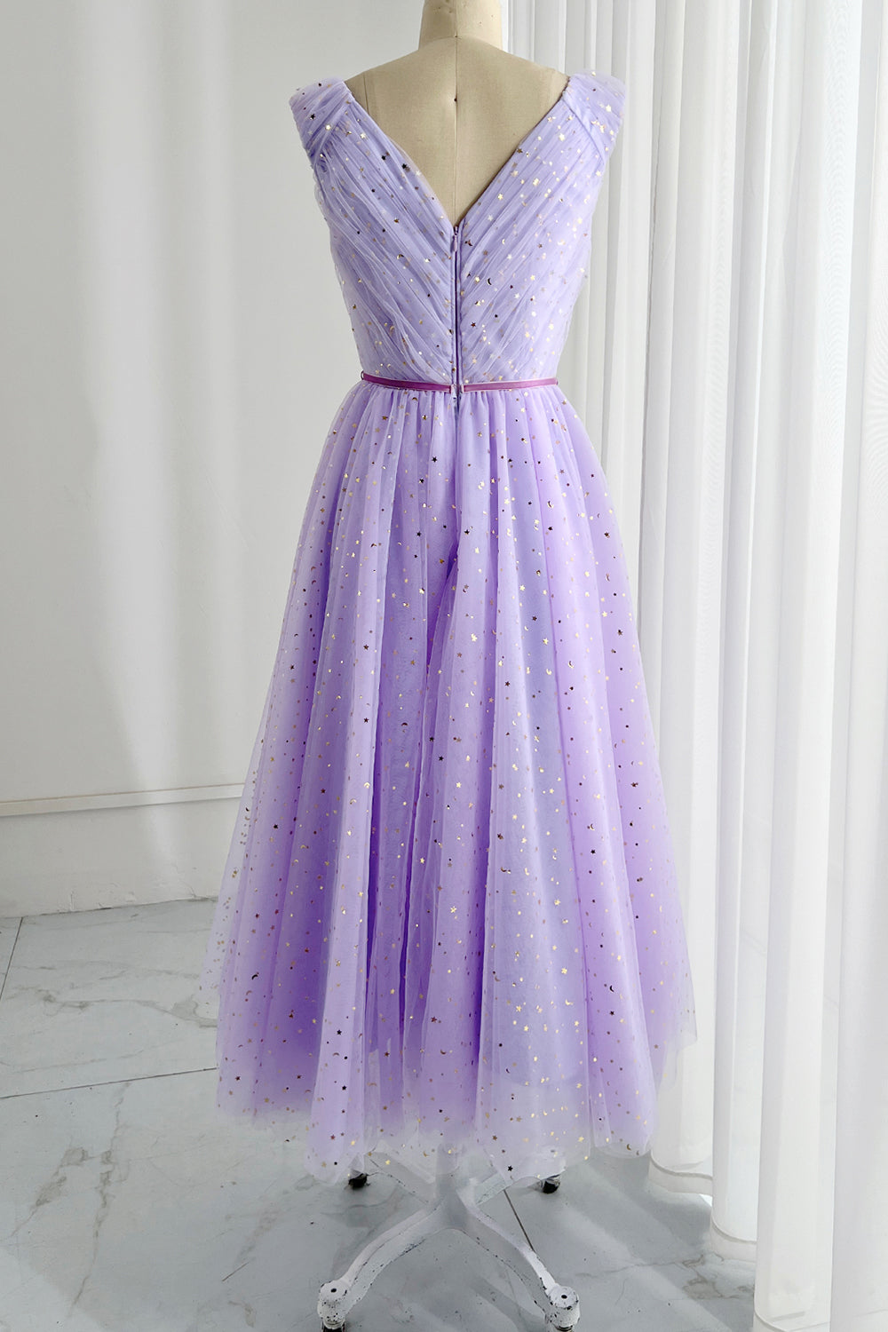 MissJophiel V Neck Sleeveless Midi Prom Dress Formal Evening Gown MissJophiel V Neck Sleeveless Midi Prom Dress Formal Evening Gown