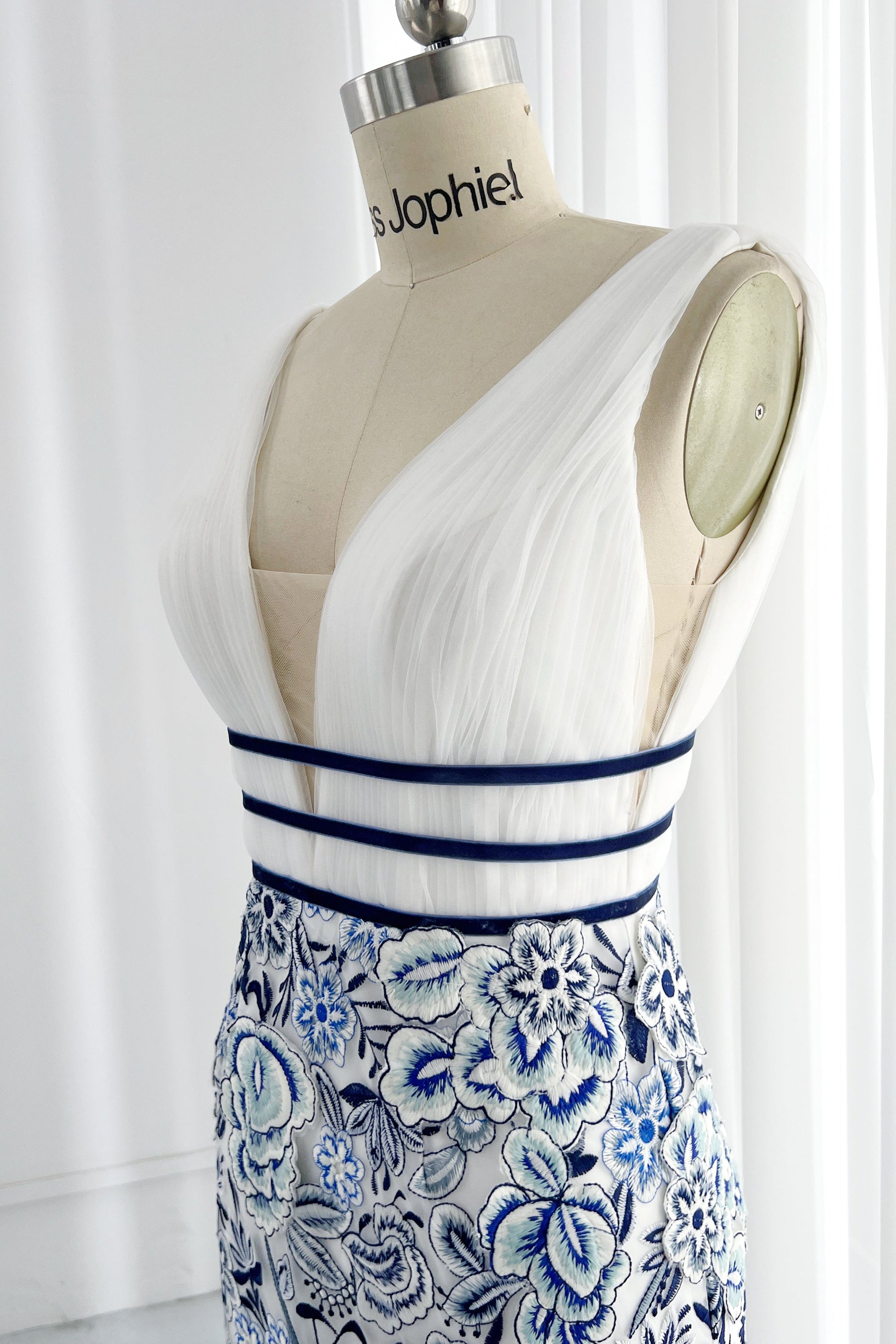 embroidered floral sheath dress Enchanted Evening Floral Embroidered Midi Dress