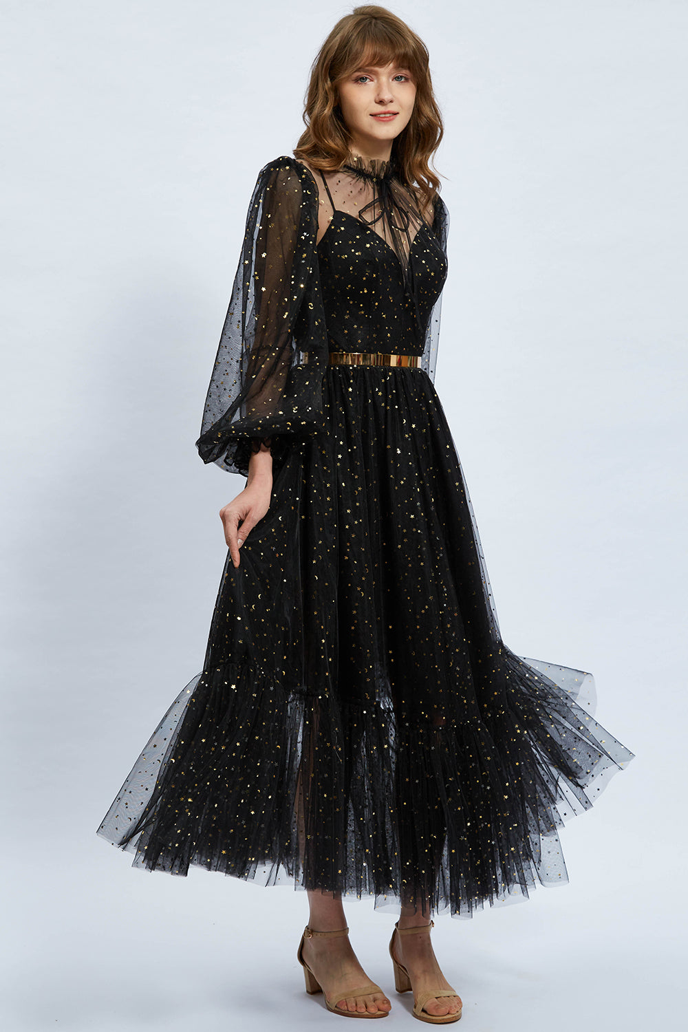 high neck prom dress with sleeves Dark Lavender High Neck Long Sleeves Unique Prom Dresses,PD00190 AlineBridal