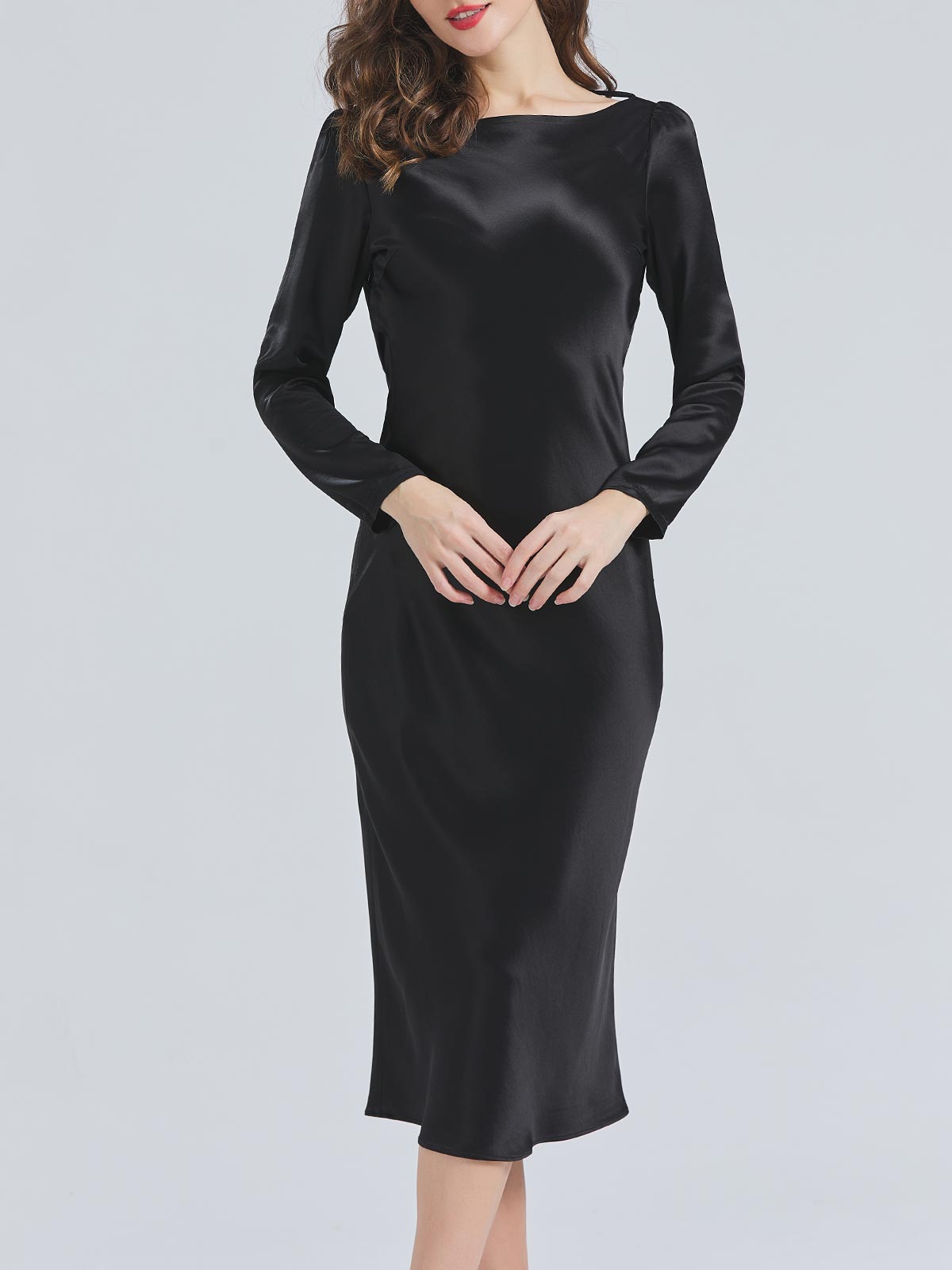 Fancy designer wedding and Party wear long black gown